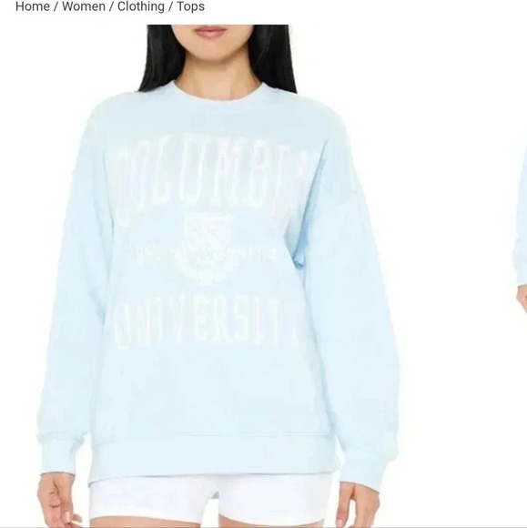 Powder blue crew cut sweatshirt - Picture 8 of 9